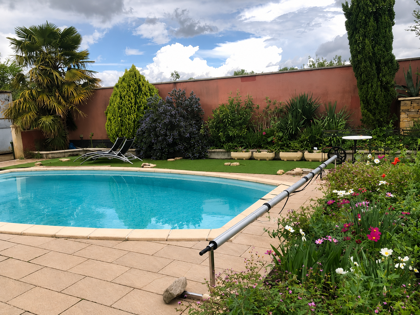 Piscine privée disponible à la location